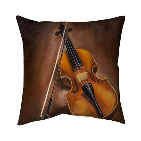 BEGIN HOME DECOR 20 x 20 in. Alto Violin-Double Sided Print Indoor Pillow 5541-2020-MU21